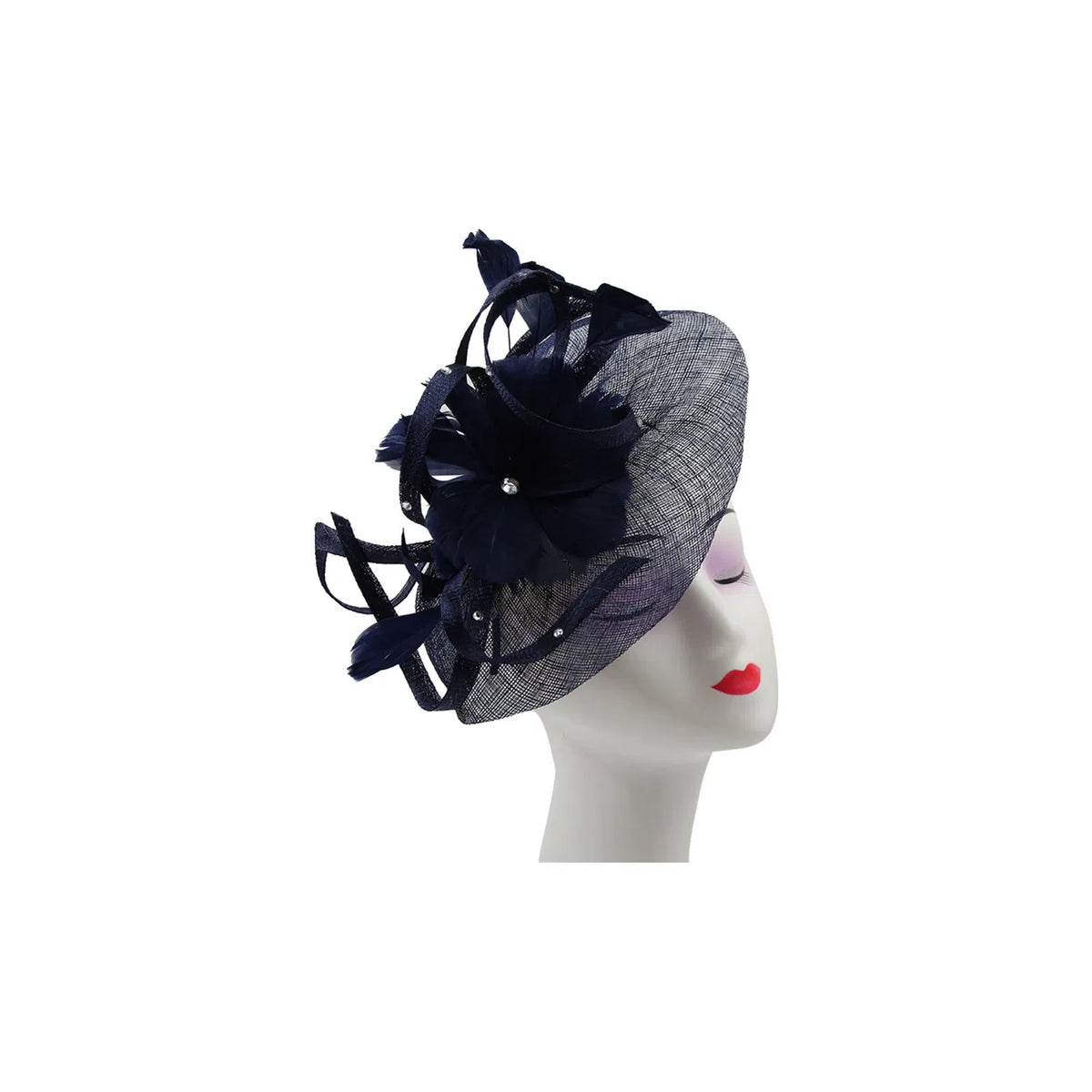 Navy Fascinator