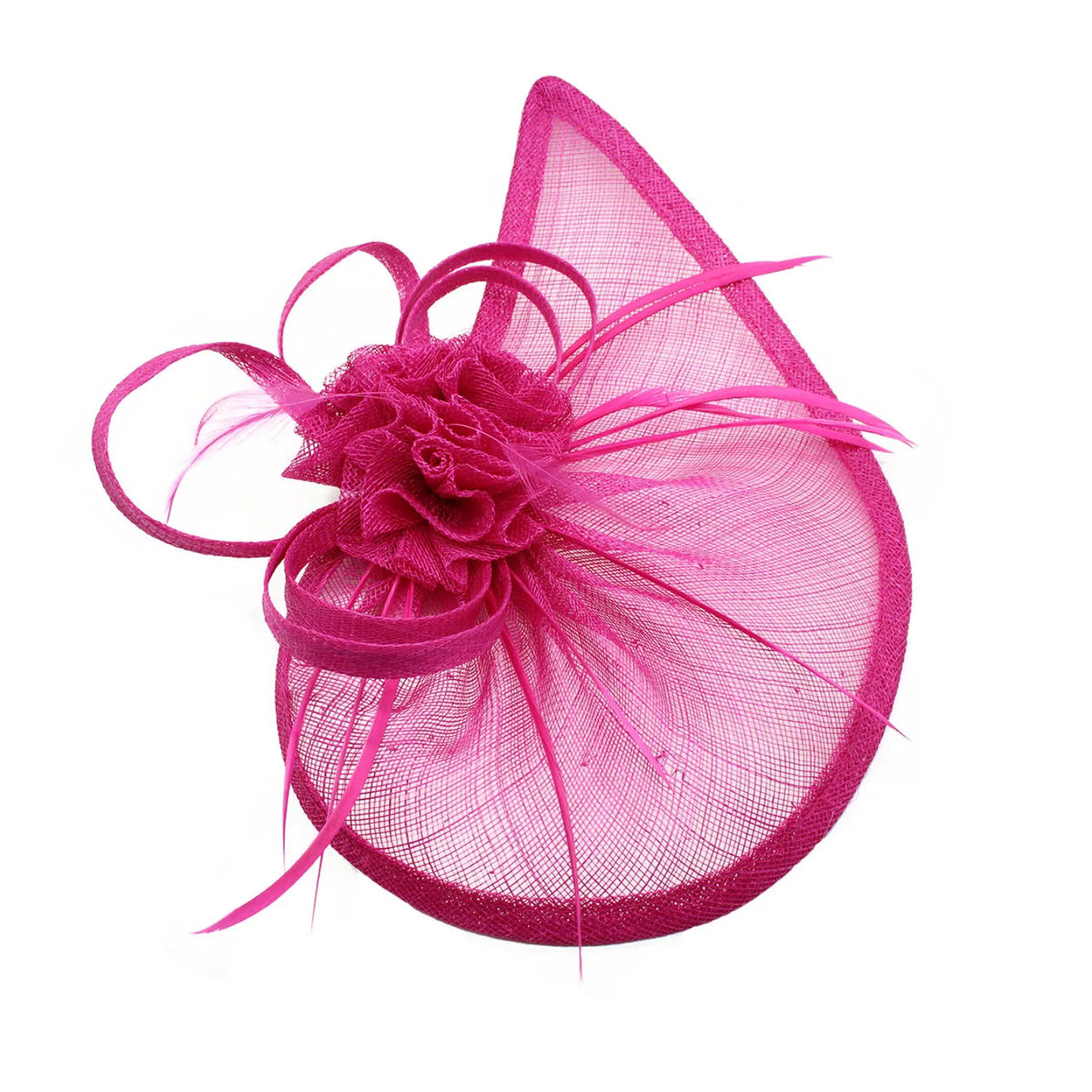 Fuchsia Teardrop Fascinator