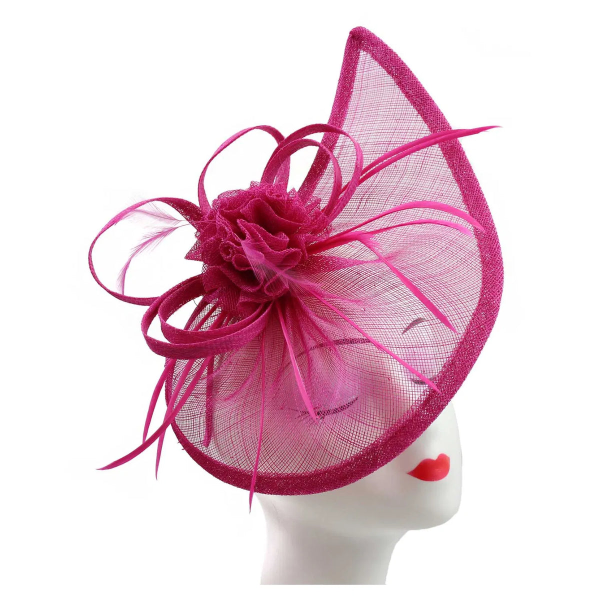 Fuchsia Teardrop Fascinator