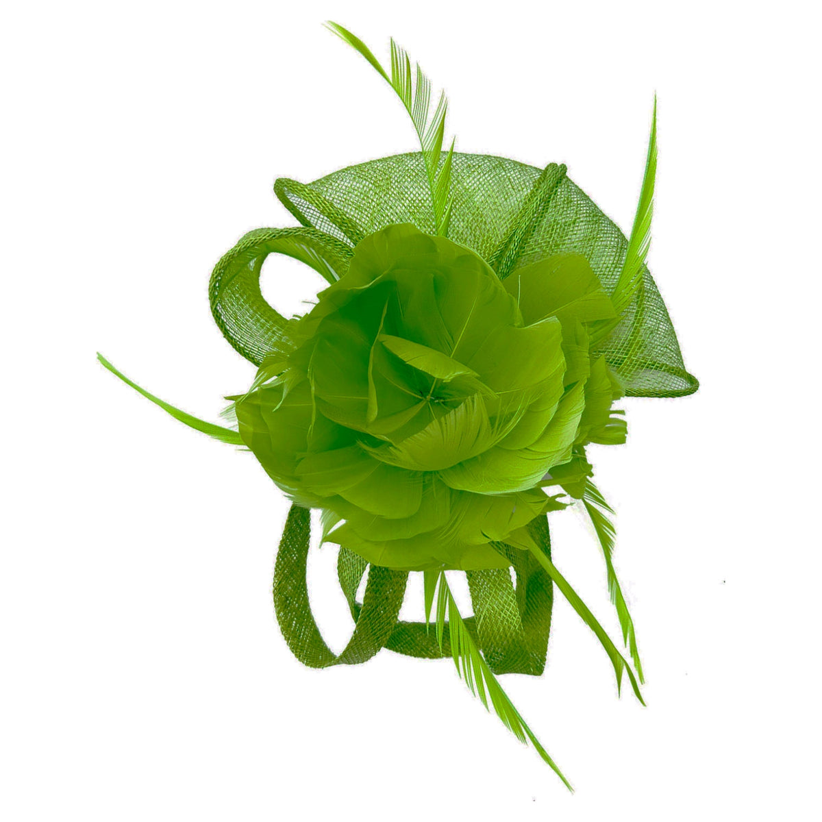 Fascinator Lime Green