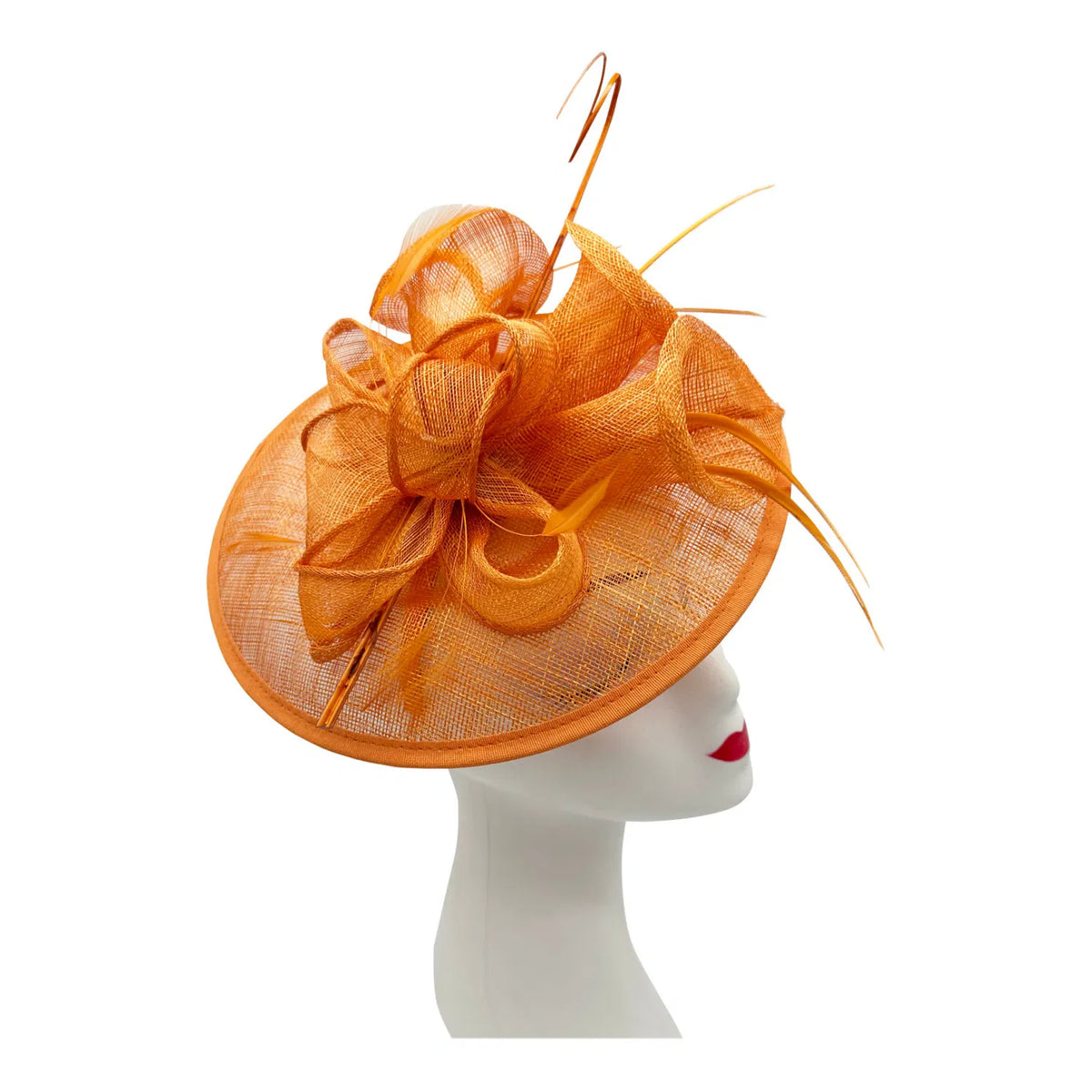 Orange Fascinator