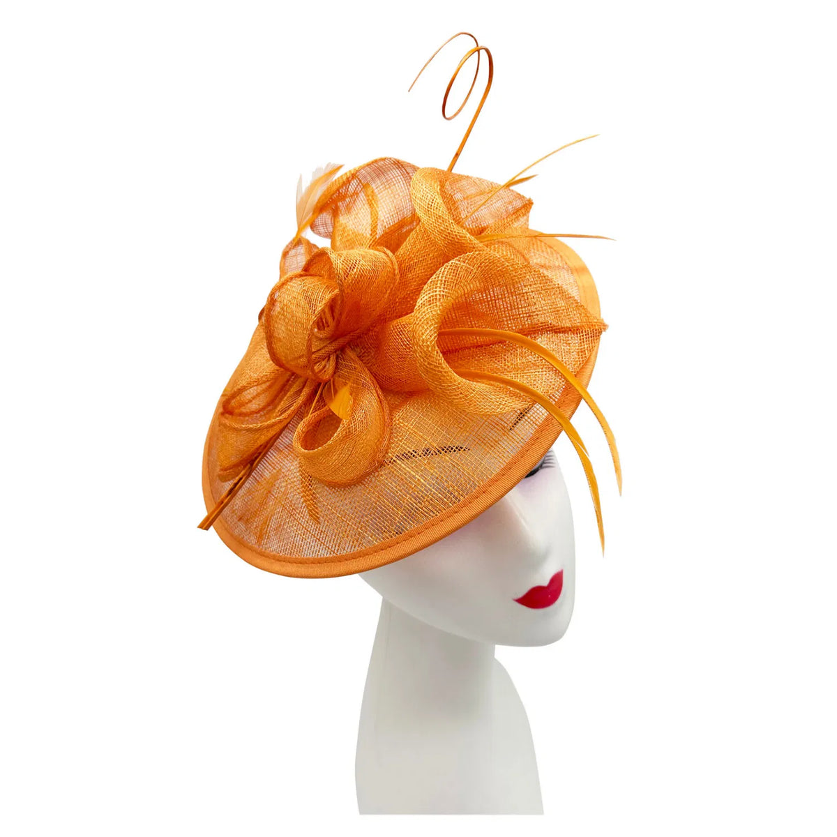 Orange Fascinator