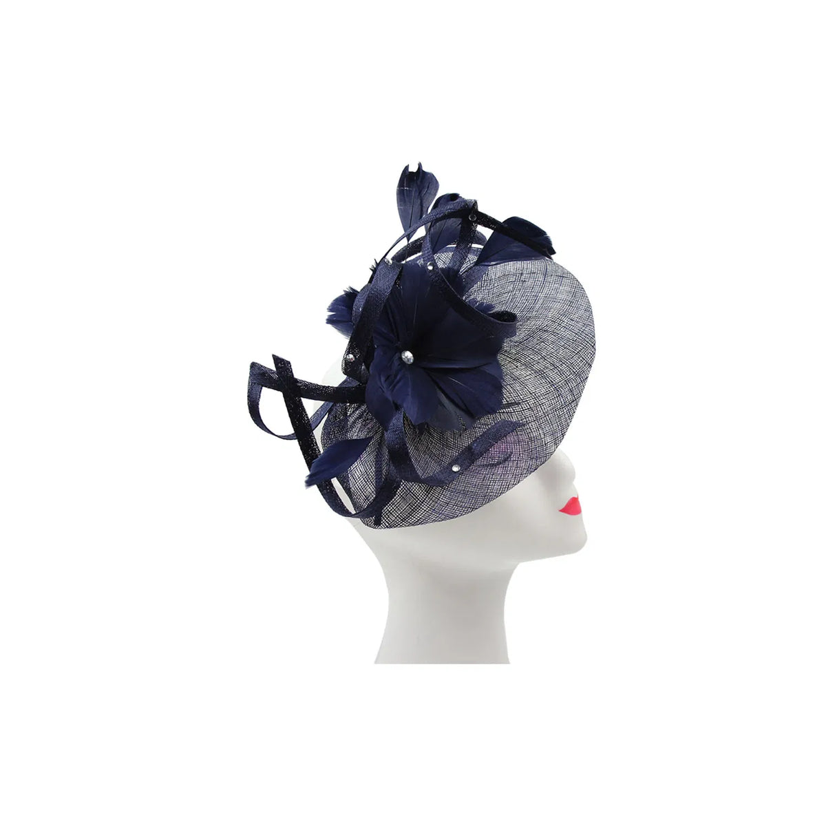 Navy Fascinator