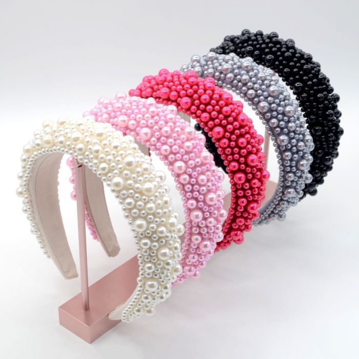 Hairband White Pearlised